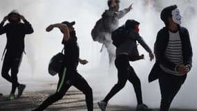 Lors d'une manifestation contre la loi Travail, à Montpellier, le 14 avril 2016. (photo d'illustration)