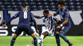 Morgan Sanson, Wilson Manafá et Dimitri Payet, à Porto le 3 novembre 2020