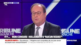 François Hollande, sur la motion de censure que va déposer le PS: "Cette motion n'est pas faite pour faire tomber le gouvernement, mais pour s'opposer à la politique gouvernementale"