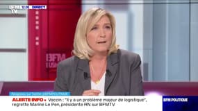 Covid-19: Marine Le Pen réclame des contrôles aux frontières "pour l'intégralité des pays"
