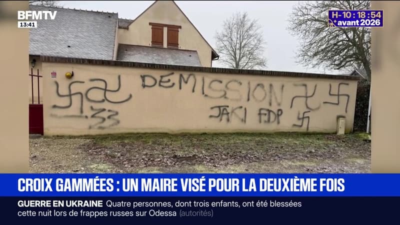 Beaulieu-sur-Loire: le domicile du maire recouvert de croix gammées et de tags injurieux