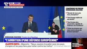 Emmanuel Macron: "Il nous faut définir ensemble ce que sera l'Europe de 2030"