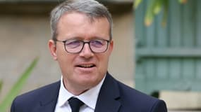 Le ministre des Transports François Durovray au ministère de l'Écologie à Paris, le 23 septembre 2024