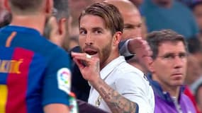 Sergio Ramos a dû quitter ses coéquipiers un peu plus tôt que prévu contre le Barça dans le clasico à Santiago-Bernabeu (2-3).