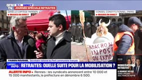 "On continuera de se battre pour que la réforme des retraites soit retirée", assure Fabien Roussel