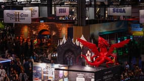 Une vue générale du salon du jeu vidéo "Paris Games Week" à Paris, le 22 octobre 2024.