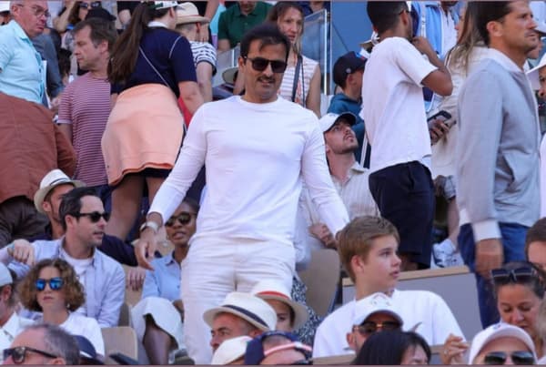 L'émir du Qatar était à Roland-Garros dimanche