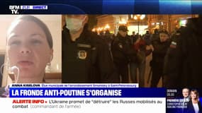 Russie: "376 personnes ont été arrêtées" à Saint-Pétersbourg, affirme une élue municipale sur BFMTV