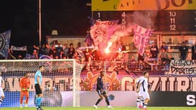 Des supporters du FC Lugano face au Grasshopper, le 23.09.21