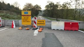 Une portion de la RD448 fermée à la circulation depuis les intempéries du 17 octobre