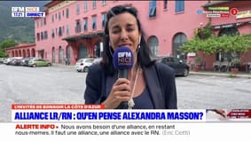 Alliance LR-RN: "une excellente nouvelle" selon la députée RN Alexandra Masson des Alpes-Maritimes