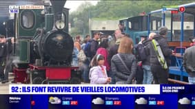 Hauts-de-Seine: une association refait vivre des locomotives centenaires à Gennevilliers 