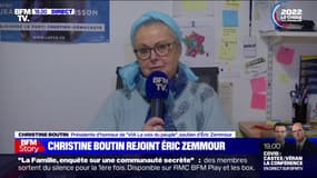Christine Boutin: "J'ai une grande joie de pouvoir soutenir" Eric Zemmour