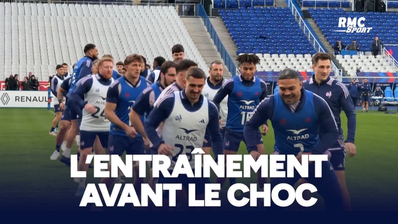 XV de France : L'entraînement des Bleus avant le choc face à l'Irlande
