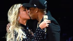 Beyoncé et Jay Z lors d'un concert en novembre 2016