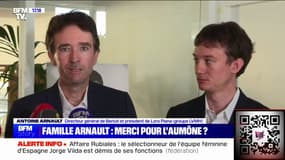 Don de la famille Arnault aux Restos du Cœur: "Ça a été un geste spontané (...) quand il y a une situation de crise comme celle-ci, nous répondons présents", affirme Antoine Arnault