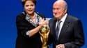 Sepp Blatter et la président brésilienne Dilma Rousseff