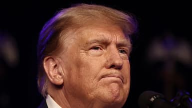 L'ex-président américain Donald Trump le 8 février 2024 à Las Vegas, aux États-Unis.