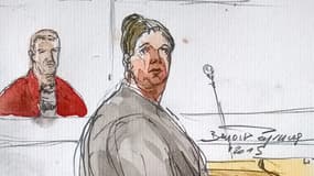 Charlène Cotte et Christophe Champenois au procès.