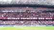Les supporters de Nice lors de la réception du Paris FC, le 28 septembre 2025.