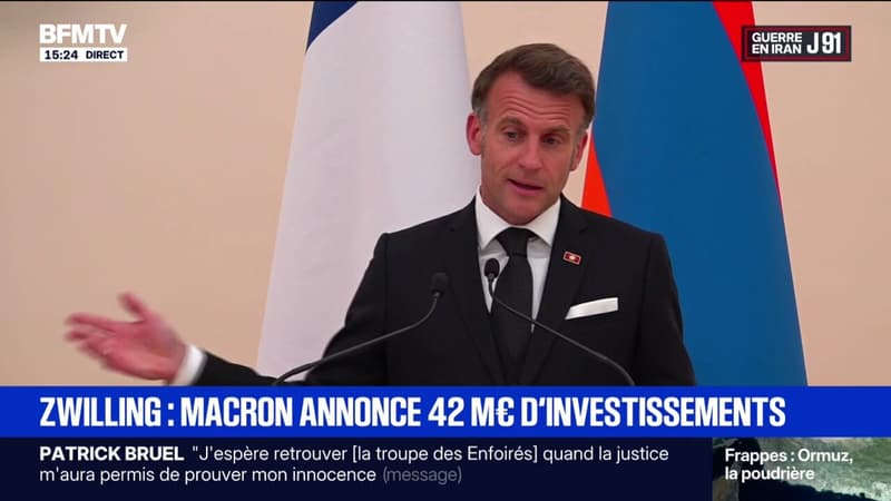 "La France est le pays d'Europe le plus attractif d'Europe" assure Emmanuel Macron