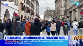 Strasbourg: les dernières emplettes avant Noël