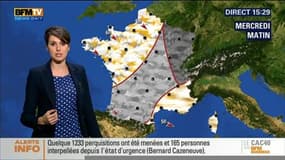 La météo pour ce mercredi 25 novembre 2015