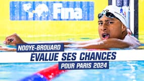 Paris 2024 / Natation : "Plus de chances sur le 200m que sur le 100" estime Ndoye-Brouard