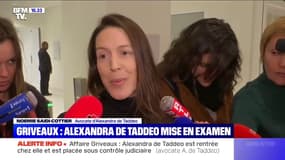 Selon son avocate, Alexandra de Taddeo a été "placée sous contrôle judiciaire avec interdiction de rentrer en contact avec son compagnon"