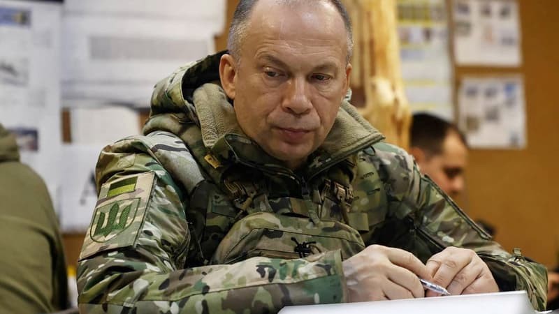 Le commandant en chef de l'armée ukrainienne, Oleksandre Syrsky, le 24 février 2024