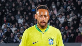 Neymar avec le Brésil face à l'Uruguay