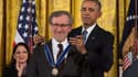 Steven Spielberg décoré par Barack Obama