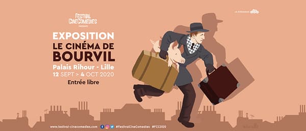 Affiche de l'exposition Le Cinéma de Bourvil