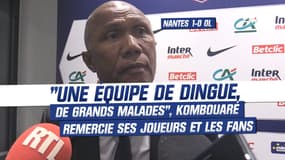 Nantes 1-0 OL : "Une équipe de dingue, de grands malades", Kombouaré remercie son groupe et les supporters