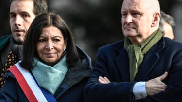 Anne Hidalgo et son adjoint à la Culture Christophe Girard.