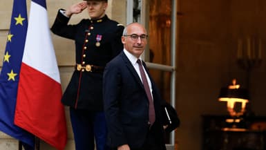 Paul Christophe, chef de file des députés Horizons, le 23 septembre 2024 à Matignon