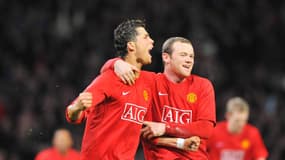 Ronaldo et Rooney avec MU en 2008
