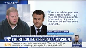"Traverser la rue pour trouver un emploi": "C'est faux !", affirme Jonathan Jahan