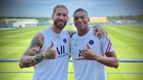La photo avec Mbappé publiée par Ramos