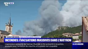 Incendies de Mostuéjouls: "Sur la commune, l'ensemble des habitants a été évacué", affirme la maire
