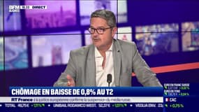 Le chômage baisse de 0,8% au T2,