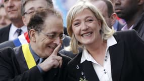 Jean-Richard Sulzer et Marine Le Pen