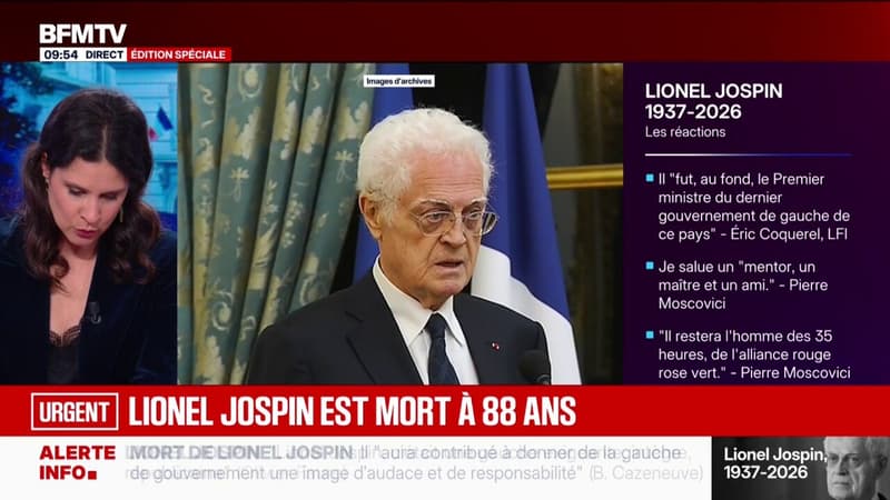 Mort de Lionel Jospin: Sébastien Lecornu salue "un serviteur fidèle, dont le nom restera lié à l'État" qui a "servi la France avec constance, exigence et sens des responsabilités"