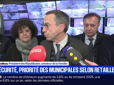 "La priorité pour les municipales, c'est la question de l'insécurité": Bruno Retailleau était dans les Yvelines en soutien aux policiers municipaux 