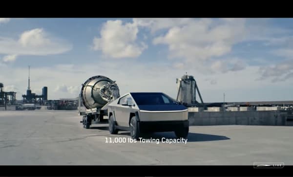 Un remorquage très SpaceX pour ce Cybertruck.