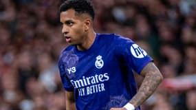 Rodrygo avec le Real Madrid le 31 mars 2024