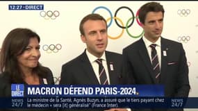 JO: "La France est prête, elle les attend", dit Emmanuel Macron