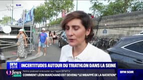 "Pas d'inquiétude":  Amélie Oudéa-Castéra évoque les résultats des prélèvements des eaux de la Seine en prévision de l'épreuve de triathlon masculin