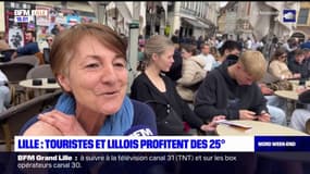 "On profite!" Les Lillois et les touristes ravis de la hausse des températures