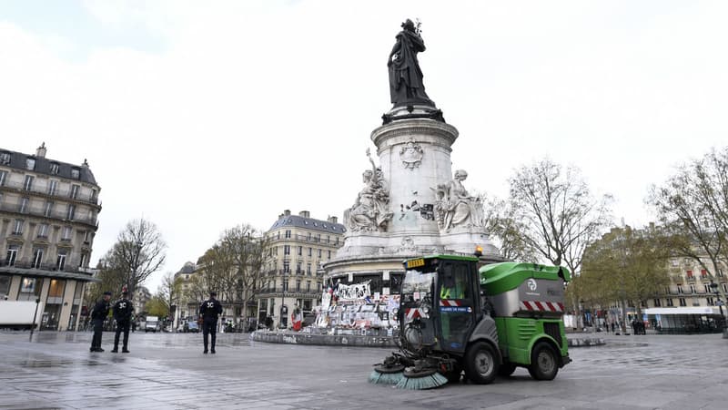 La place de la République à Paris.